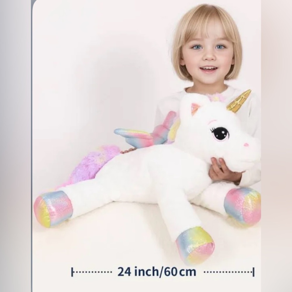 🦄 HugFun 24” Adorable Unicorn you can hug and cuddle with!